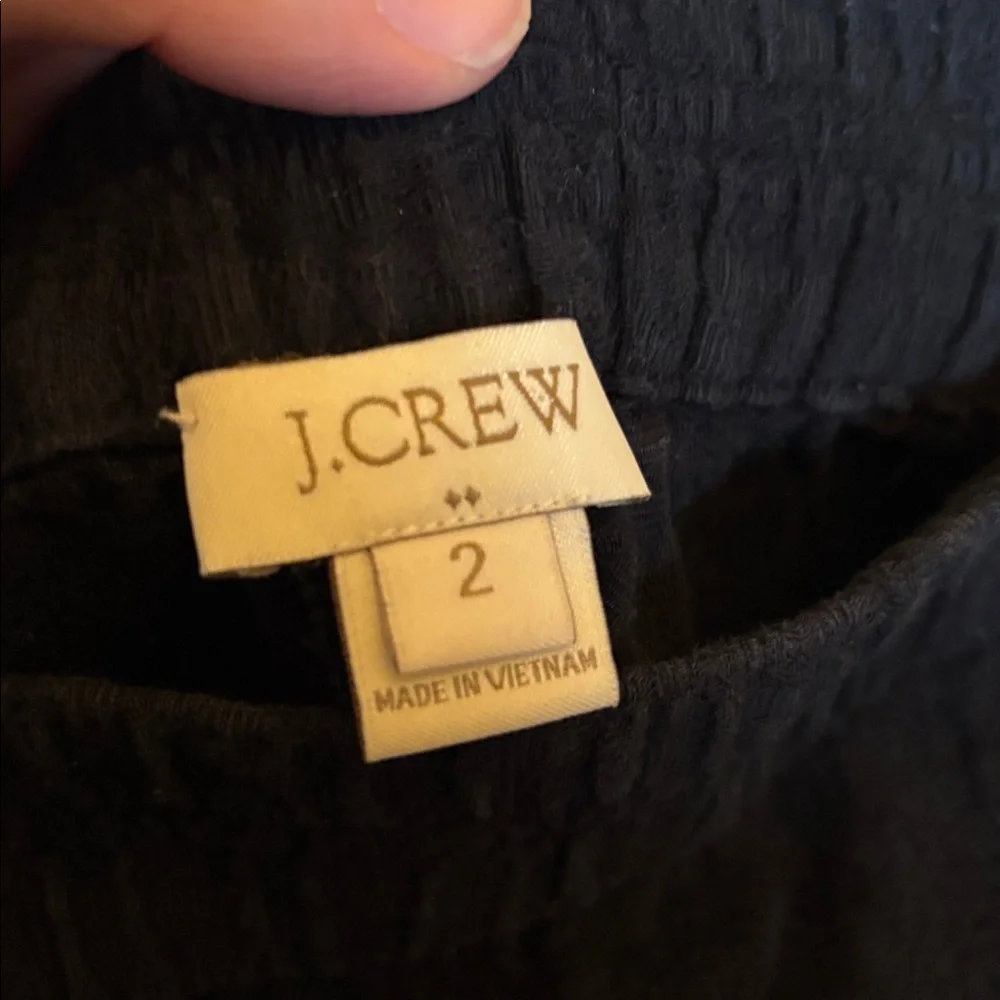 J Crew textured Black pocketed lounge shorts! 2